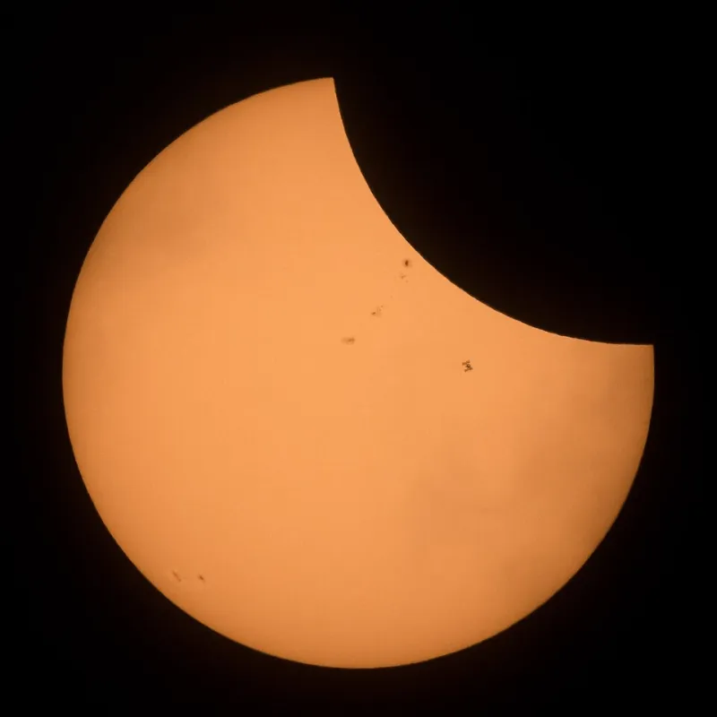 Six Seconds of Glory: How to Calculate When the ISS Crosses the Sun or Moon